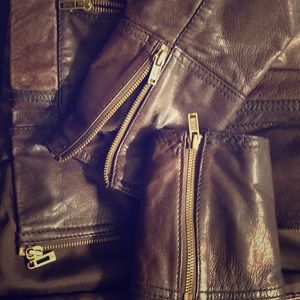 Wilsons Leather Brown Leather Coat.